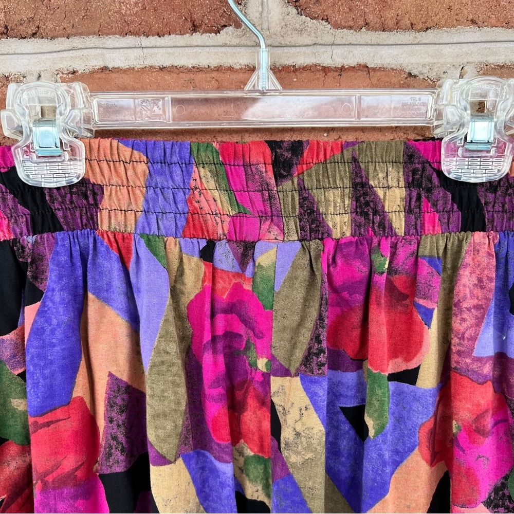 Colorful summer weight maxi skirt vintage. size: small - Picture 3 of 7